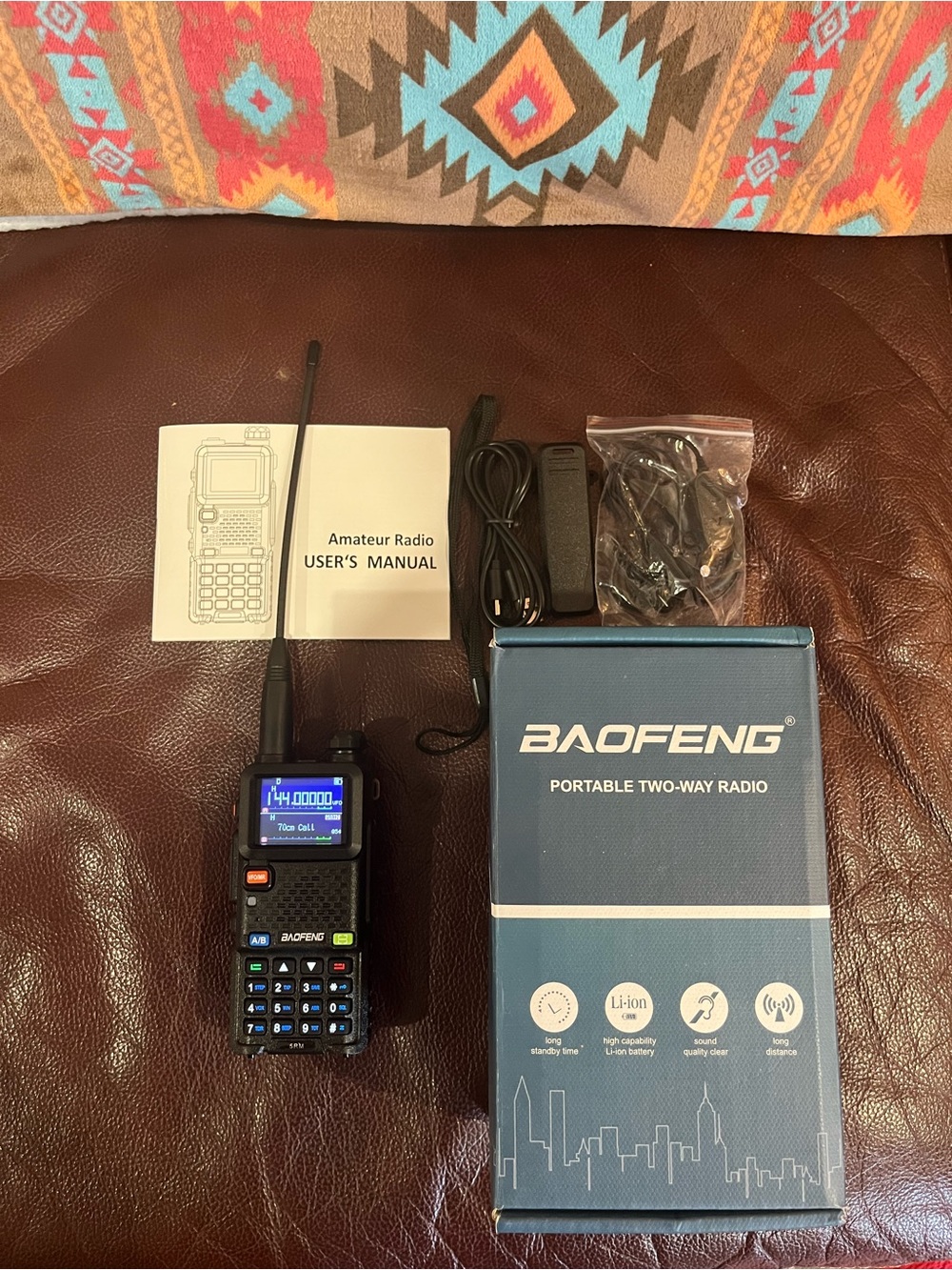 Portable Two-Way Radio - Black